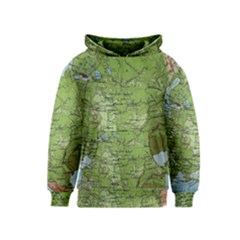 Map Earth World Russia Europe Kids  Pullover Hoodie