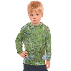 Map Earth World Russia Europe Kids  Hooded Pullover by Bangk1t