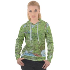 Map Earth World Russia Europe Women s Overhead Hoodie