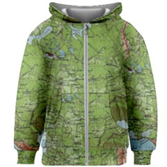 Map Earth World Russia Europe Kids  Zipper Hoodie Without Drawstring