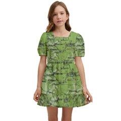 Map Earth World Russia Europe Kids  Short Sleeve Dolly Dress by Bangk1t