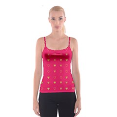 Heart Pattern Design Spaghetti Strap Top by Ravend