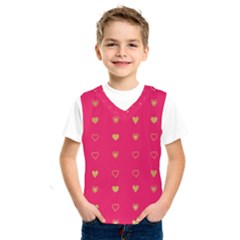 Heart Pattern Design Kids  Basketball Tank Top by Ravend