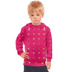 Heart Pattern Design Kids  Hooded Pullover by Ravend