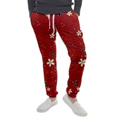 Flower Washi Floral Background Men s Jogger Sweatpants by Ravend