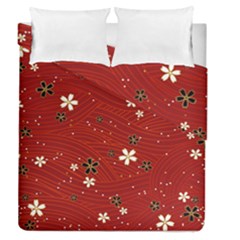 Flower Washi Floral Background Duvet Cover Double Side (queen Size)