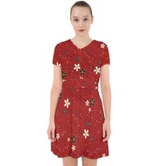 Flower Washi Floral Background Adorable In Chiffon Dress by Ravend