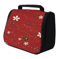 Flower Washi Floral Background Full Print Travel Pouch (small) by Ravend