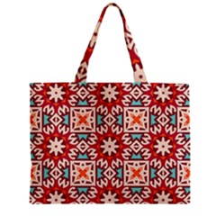 Geometric Pattern Seamless Abstract Zipper Mini Tote Bag by Ravend