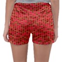 Geometry Background Red Rectangle Pattern Sleepwear Shorts View2