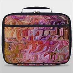 Abstract Crosscurrents Smudged Vibrance Full Print Lunch Bag by kaleidomarblingart