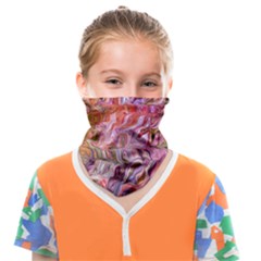 Abstract Crosscurrents Smudged Vibrance Face Covering Bandana (kids) by kaleidomarblingart