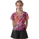 Abstract Crosscurrents Smudged Vibrance Kids  Front Cut T-Shirt View1