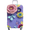 3d Flowers Pattern Flora Background Luggage Cover (Large) View1