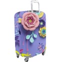 3d Flowers Pattern Flora Background Luggage Cover (Large) View2