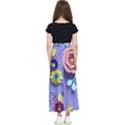 3d Flowers Pattern Flora Background Kids  Flared Maxi Skirt View2