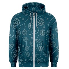 Space Seamless Pattern Men s Zipper Hoodie by Bedest