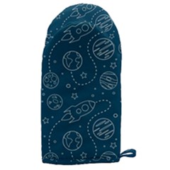 Space Seamless Pattern Microwave Oven Glove