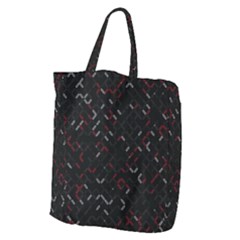 Abstract Dark Pattern Minimal Giant Grocery Tote by Bedest