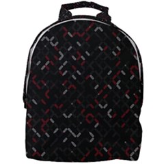 Abstract Dark Pattern Minimal Mini Full Print Backpack by Bedest