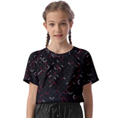 Abstract Dark Pattern Minimal Kids  Basic T-shirt by Bedest