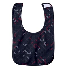 Abstract Dark Pattern Minimal Baby Bib