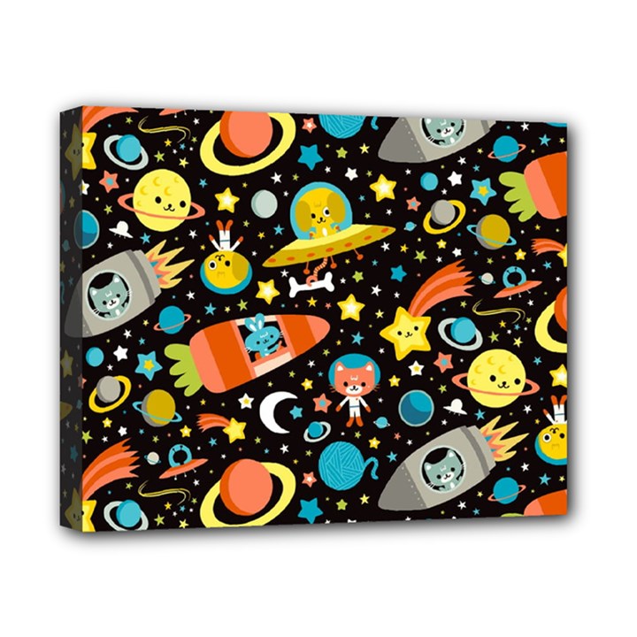 Space Pattern Canvas 10  x 8  (Stretched)