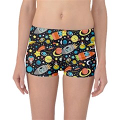 Space Pattern Boyleg Bikini Bottoms