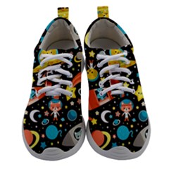 Space Pattern Women Athletic Shoes by Bedest