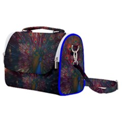 Peacock Feather Bird Satchel Shoulder Bag