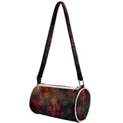 Peacock Feather Bird Mini Cylinder Bag by Bedest