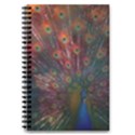 Peacock Feather Bird 5.5  x 8.5  Notebook View3