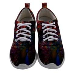 Peacock Feather Bird Women Athletic Shoes by Bedest