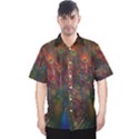 Peacock Feather Bird Men s Hawaii Shirt View1