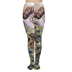 Japanese Painting Flower Peacock Tights by Bedest