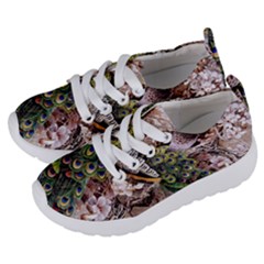 Japanese Painting Flower Peacock Kids  Lightweight Sports Shoes by Bedest