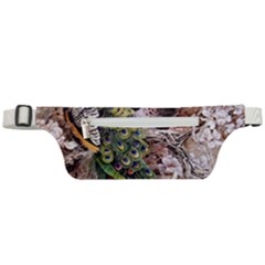 Japanese Painting Flower Peacock Active Waist Bag