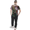 Japanese Painting Flower Peacock Men s Sport Top View2