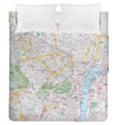 London City Map Duvet Cover Double Side (Queen Size) View1