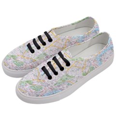 London City Map Women s Classic Low Top Sneakers by Bedest