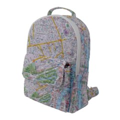 London City Map Flap Pocket Backpack (large) by Bedest