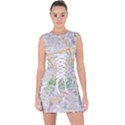 London City Map Lace Up Front Bodycon Dress View1