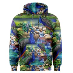 Peacocks  Fantasy Garden Men s Core Hoodie by Bedest