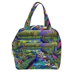 Peacocks  Fantasy Garden Boxy Hand Bag by Bedest