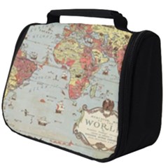 Vintage Old Antique World Map Full Print Travel Pouch (big)