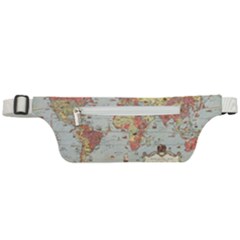 Vintage Old Antique World Map Active Waist Bag