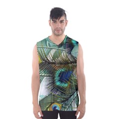 Peacock Feathers Men s Basketball Tank Top by Bedest