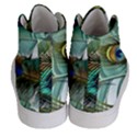 Peacock Feathers Women s Hi-Top Skate Sneakers View4