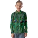 Peacock Paradise Jungle Kids  Long Sleeve Shirt View1