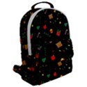 Christmas Pattern Texture Colorful Wallpaper Flap Pocket Backpack (Large) View2